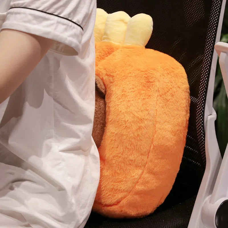 Capybara Chips Toastie Bread Hamburger Plushie Pillows-Kawaii Dream