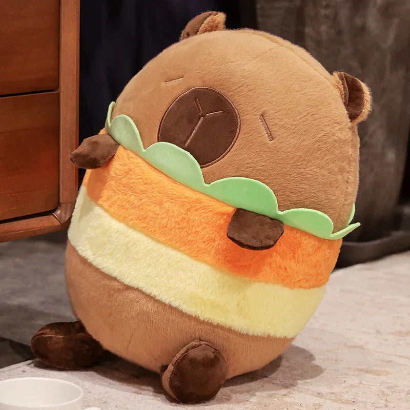 Capybara Chips Toastie Bread Hamburger Plushie Pillows-Kawaii Dream