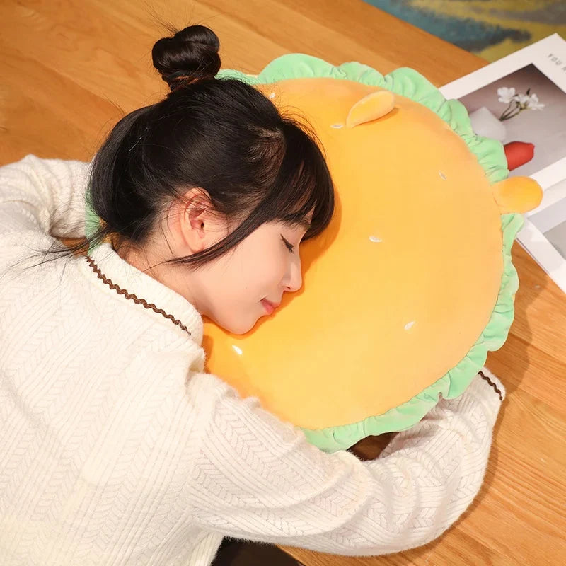Capybara & Dog Hamburger Plushie Pillow-Kawaii Dream
