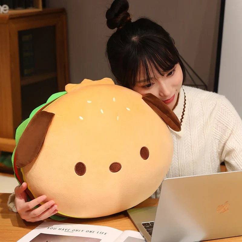 Capybara & Dog Hamburger Plushie Pillow-Kawaii Dream