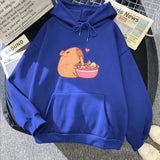 Capybara Eating Ramen Unisex Hoodie-Kawaii Dream