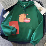 Capybara Eating Ramen Unisex Hoodie-Kawaii Dream