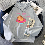 Capybara Floating Donut Don't Worry Be Cappy Unisex Hoodies-Kawaii Dream
