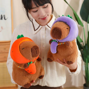 Capybara with Vegetable Hats Plushie-Kawaii Dream
