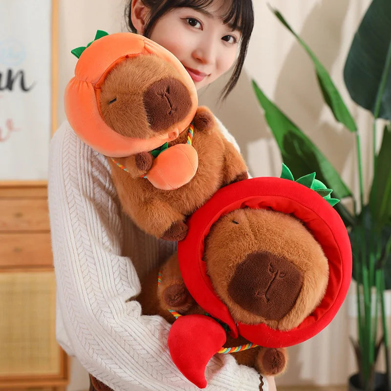Capybara with Vegetable Hats Plushie-Kawaii Dream