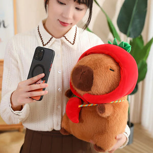 Capybara with Vegetable Hats Plushie-Kawaii Dream