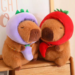 Capybara with Vegetable Hats Plushie-Kawaii Dream