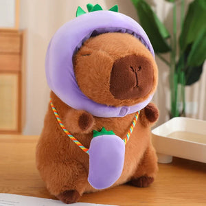 Capybara with Vegetable Hats Plushie-Kawaii Dream