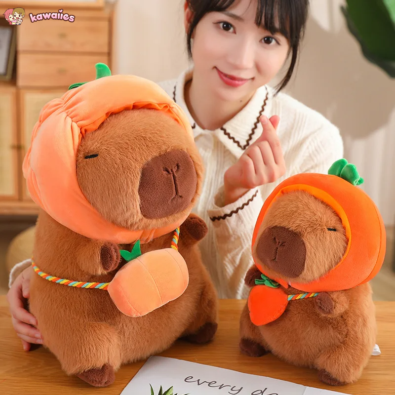 Capybara with Vegetable Hats Plushie-Kawaii Dream