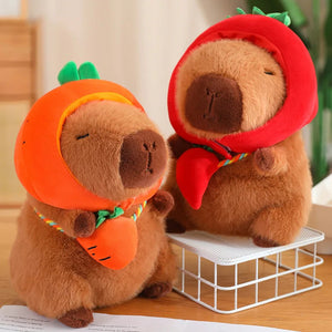 Capybara with Vegetable Hats Plushie-Kawaii Dream
