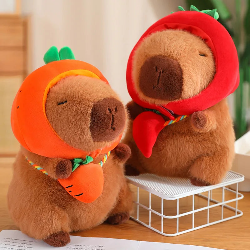 Capybara with Vegetable Hats Plushie-Kawaii Dream