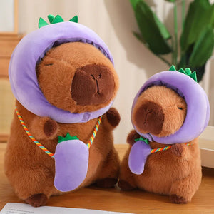 Capybara with Vegetable Hats Plushie-Kawaii Dream