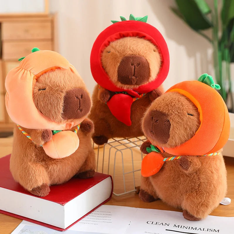 Capybara with Vegetable Hats Plushie-Kawaii Dream
