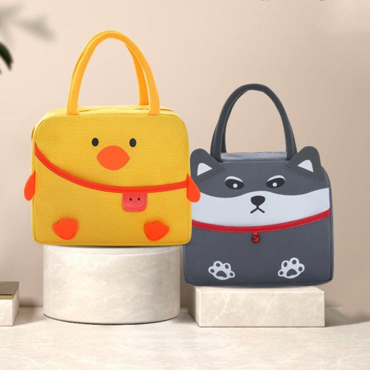 Cartoon Animal Cat Dog Duck Lunch Bag-Kawaii Dream