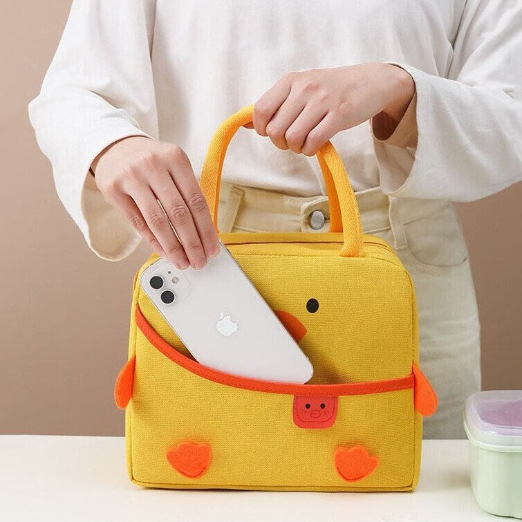 Cartoon Animal Cat Dog Duck Lunch Bag-Kawaii Dream