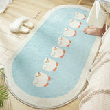 Cartoon Animal Soft Rounded Long Carpet-Kawaii Dream