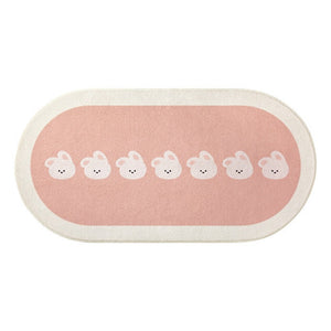 Cartoon Animal Soft Rounded Long Carpet-Kawaii Dream