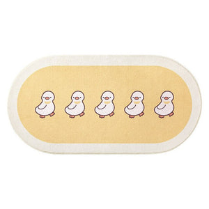 Cartoon Animal Soft Rounded Long Carpet-Kawaii Dream