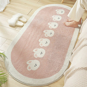 Cartoon Animal Soft Rounded Long Carpet-Kawaii Dream