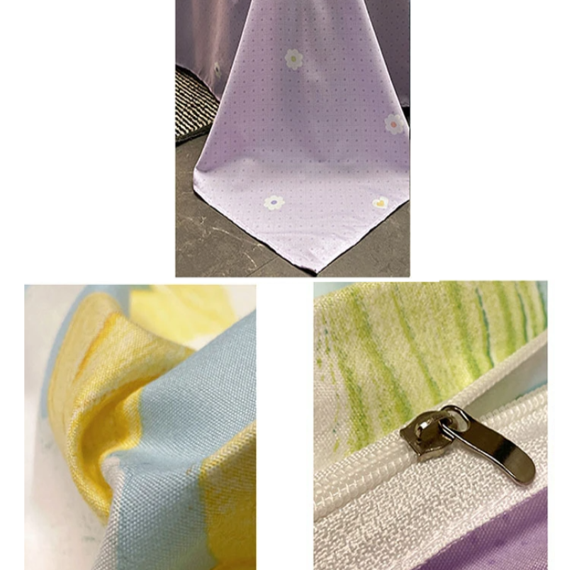 Cartoon Floral Pink Purple Green Bedding Set Collection-Kawaii Dream