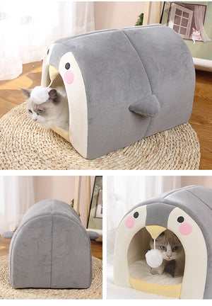 Cat Dog Beds Cave Happy Penguin Hideout-Kawaii Dream