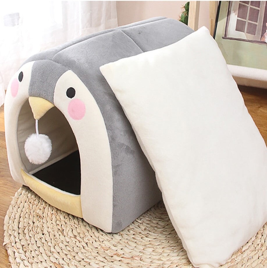 Cat Dog Beds Cave Happy Penguin Hideout-Kawaii Dream