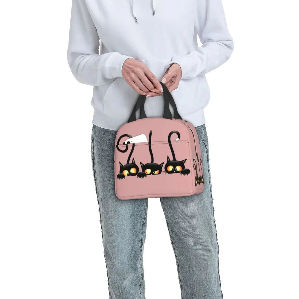 Cat Illustration Halloween Themed Lunch Bags-Kawaii Dream