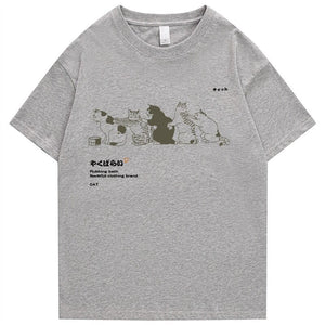 Cats Scratching Cats Backs Unisex Tee-Kawaii Dream