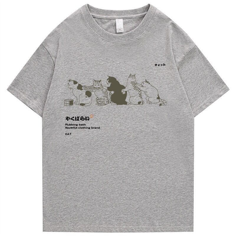 Cats Scratching Cats Backs Unisex Tee-Kawaii Dream