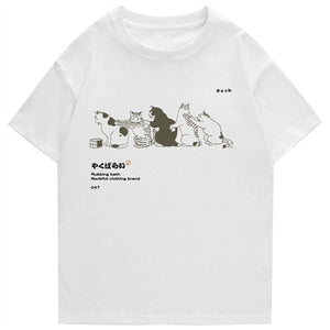 Cats Scratching Cats Backs Unisex Tee-Kawaii Dream