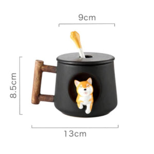 Ceramic Kawaii Shiba Mugs-Kawaii Dream