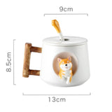 Ceramic Kawaii Shiba Mugs-Kawaii Dream