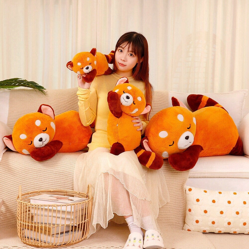 Chai the Sleeping Red Panda Plushie-Kawaii Dream