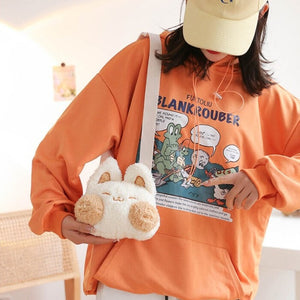 Cheeky Fox Plush Bag-Kawaii Dream