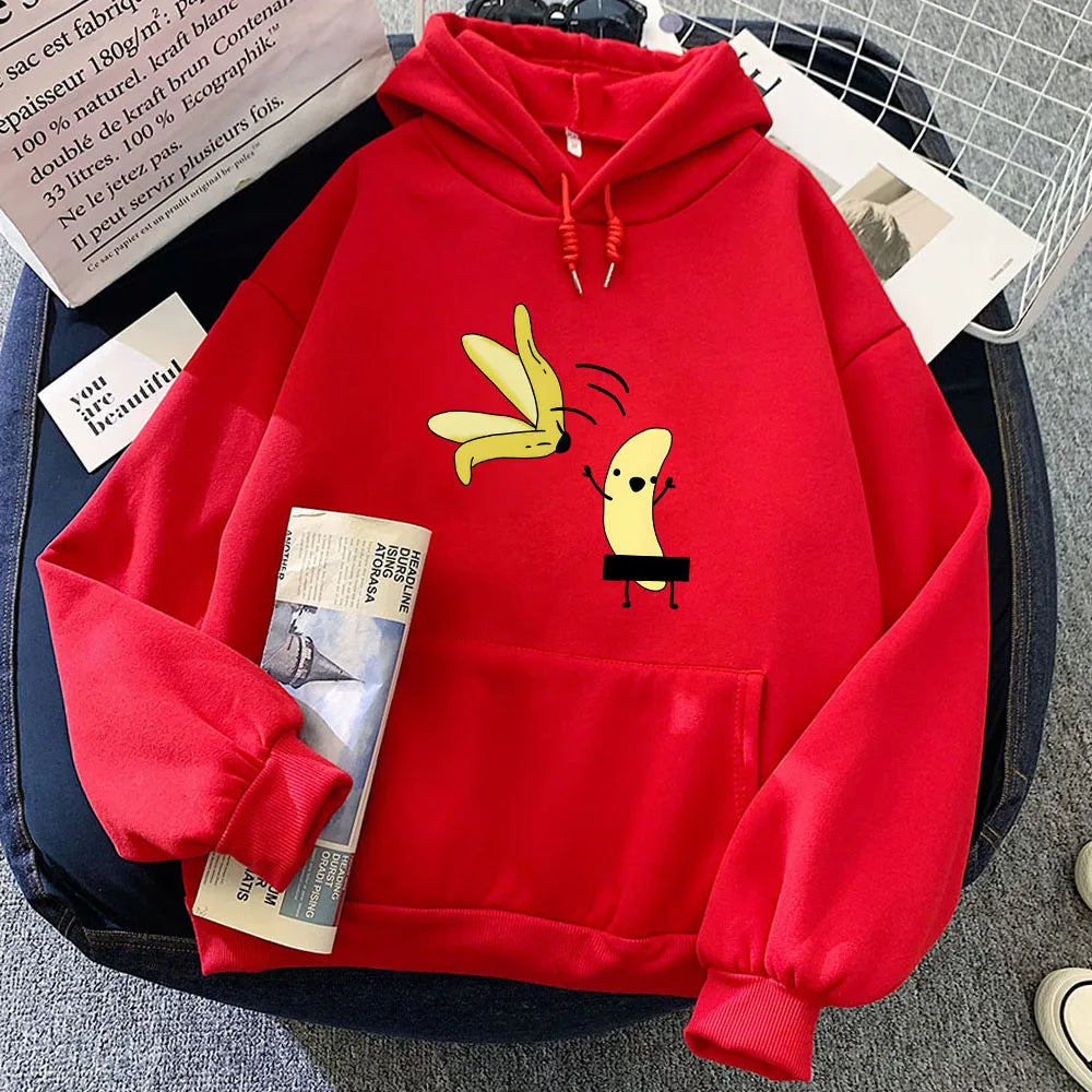 Cheeky Naked Banana Unisex Hoodies-Kawaii Dream