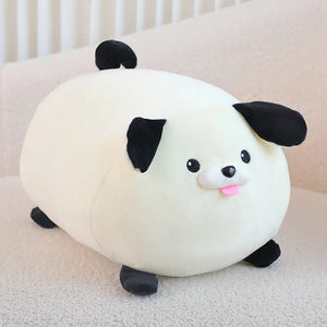 Cheerful White Brown Dog Plushies-Kawaii Dream