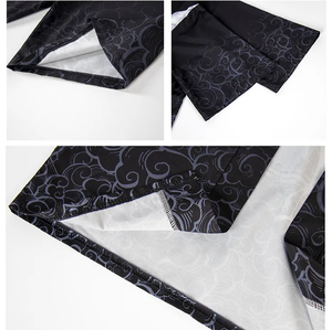 Cherry Blossomg Koi Fish Black Kimono Two-Piece Set-Kawaii Dream