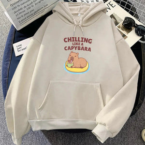 Chilling Like A Capybara Unisex Hoodie-Kawaii Dream