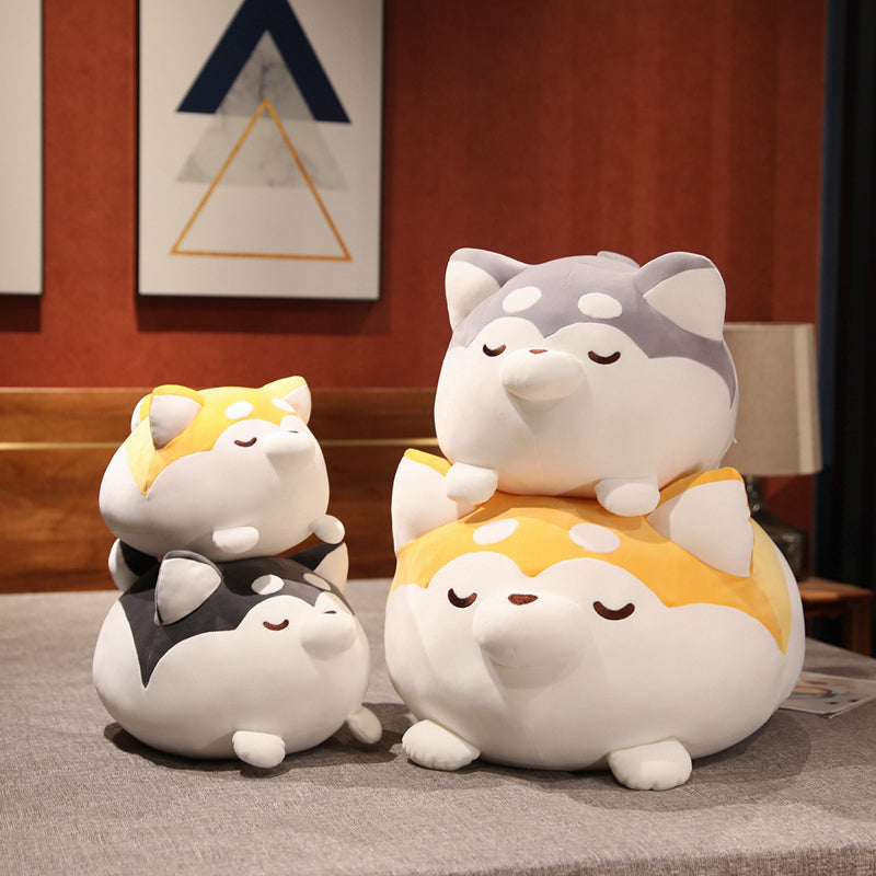 Chonky Cheerful Shiba Inu Squad Plushies-Kawaii Dream