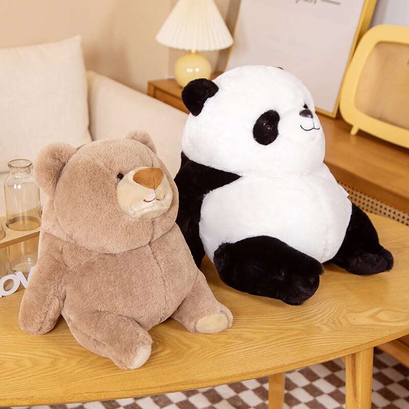 Chonky Fat Bear Panda Polar Bear Plushies-Kawaii Dream