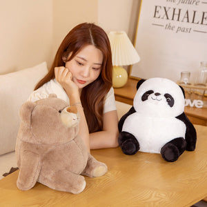 Chonky Fat Bear Panda Polar Bear Plushies-Kawaii Dream