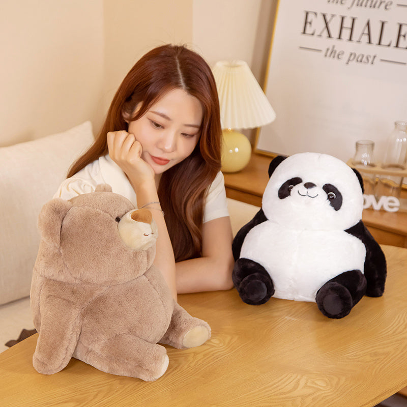 Chonky Fat Bear Panda Polar Bear Plushies-Kawaii Dream