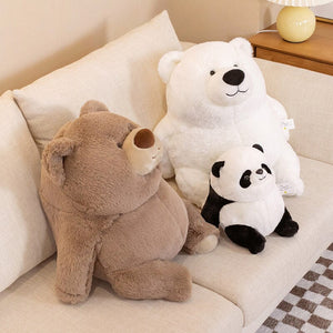 Chonky Fat Bear Panda Polar Bear Plushies-Kawaii Dream