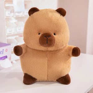 Chubby Capybara Plushie With Hat-Kawaii Dream