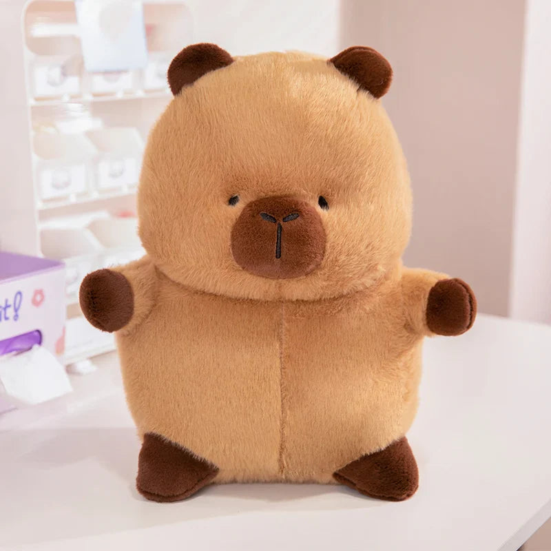Chubby Capybara Plushie With Hat-Kawaii Dream