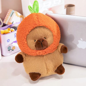 Chubby Capybara Plushie With Hat-Kawaii Dream