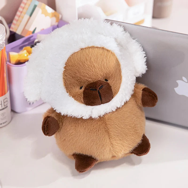 Chubby Capybara Plushie With Hat-Kawaii Dream