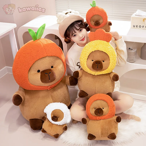 Chubby Capybara Plushie With Hat-Kawaii Dream