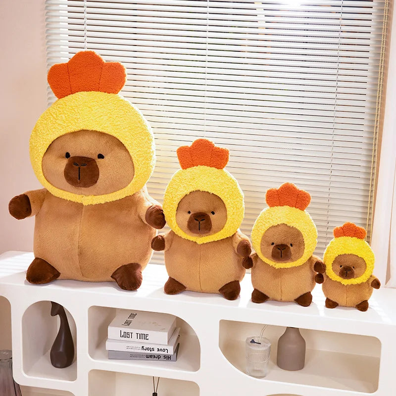 Chubby Capybara Plushie With Hat-Kawaii Dream