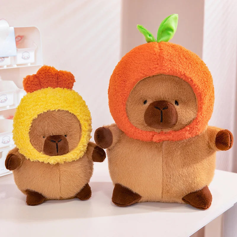 Chubby Capybara Plushie With Hat-Kawaii Dream